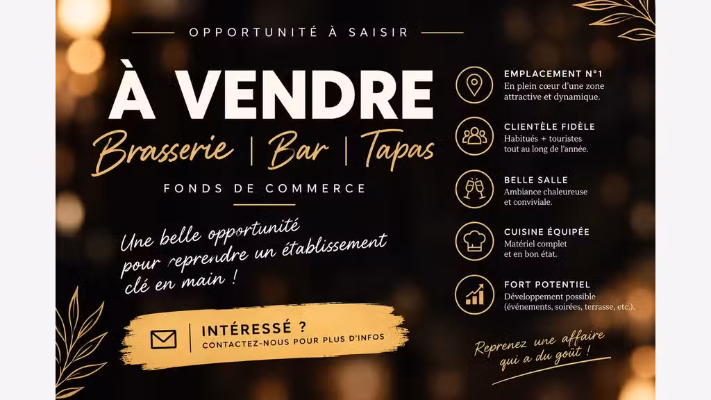 brasserie bar tapas à vendre à Canéjan