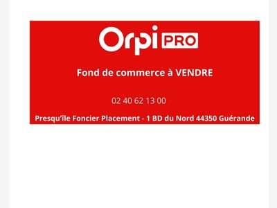 A vendre FDC activités de loisirs à Pornichet