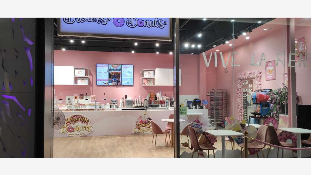 Vente boutique restau rapide sucrée sous enseigne