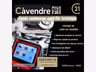 Vente FDC contrôle technique à Lons Le Saunier