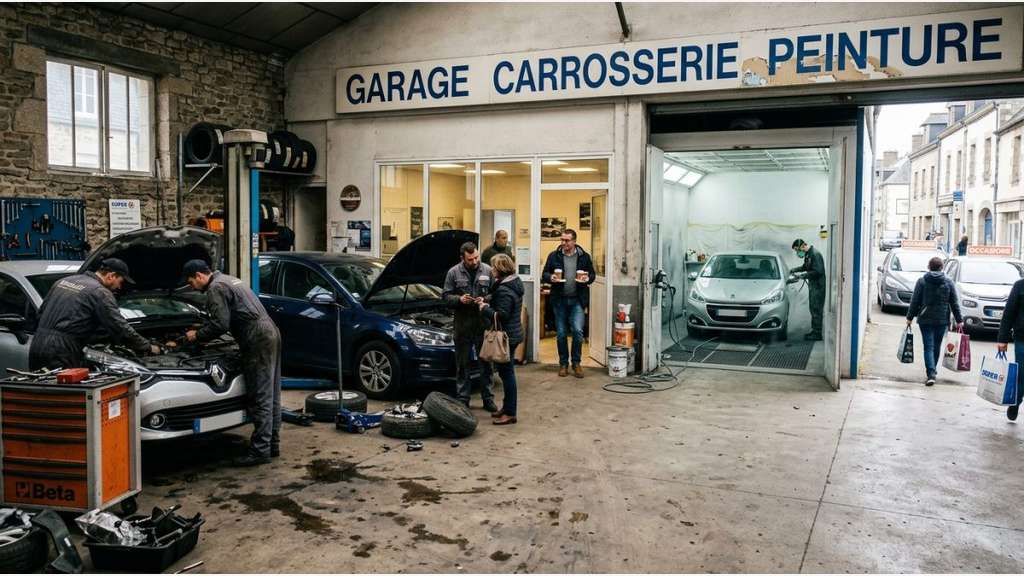 Vente garage carrosserie peinture en Morbihan