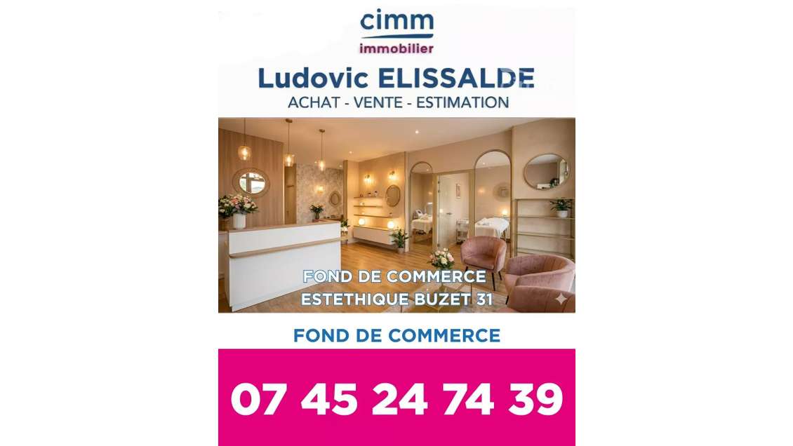 Vente salon d'esthétique proche de Toulouse