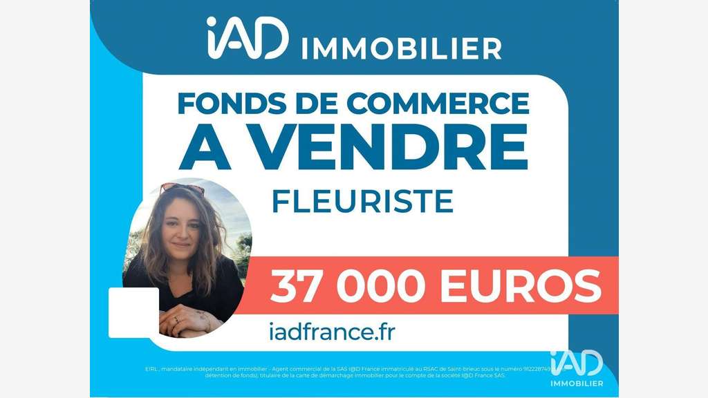 Vente fonds de commerce fleuriste à Lannion