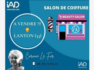 Vente salon de coiffure à Lanton