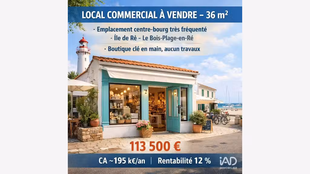 Vente FDC prêt-à-porter sur l’Île de Ré