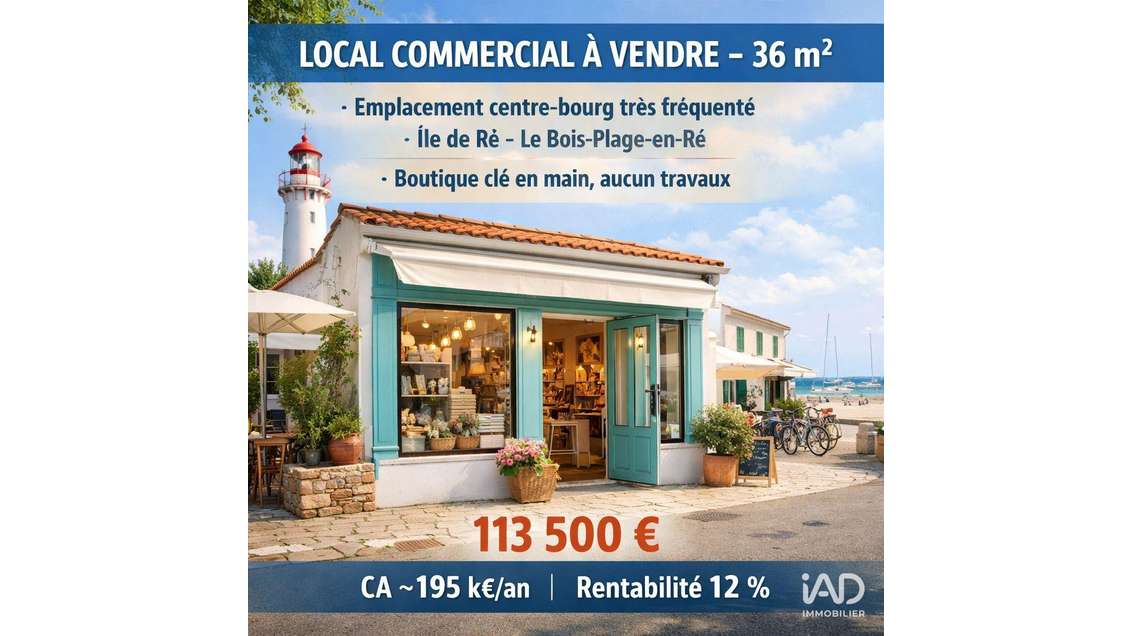 Vente FDC prêt-à-porter sur l’Île de Ré