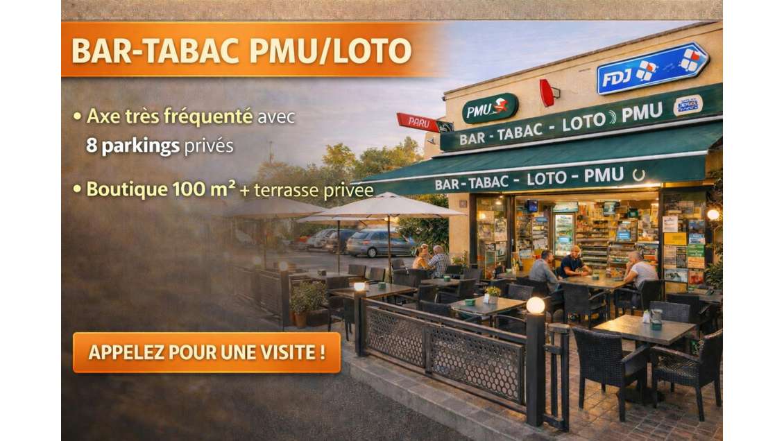 Vente bar tabac PMU loto flux constant au Muy