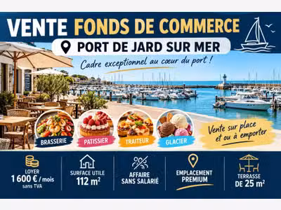 Vente restaurant boulangerie aux Sables d'Olonne