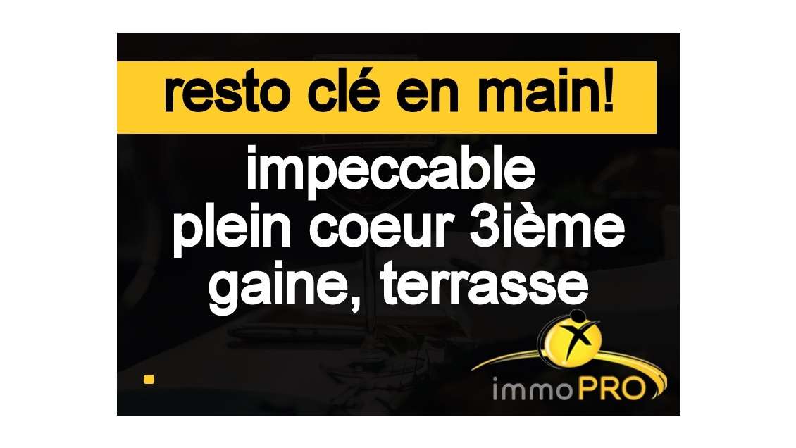 A vendre joli restaurant clés en mains 69003