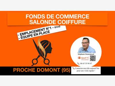 Vente salon de coiffure empl premium à Moisselles