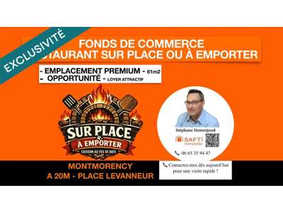 Vente Restaurant à Montmorency