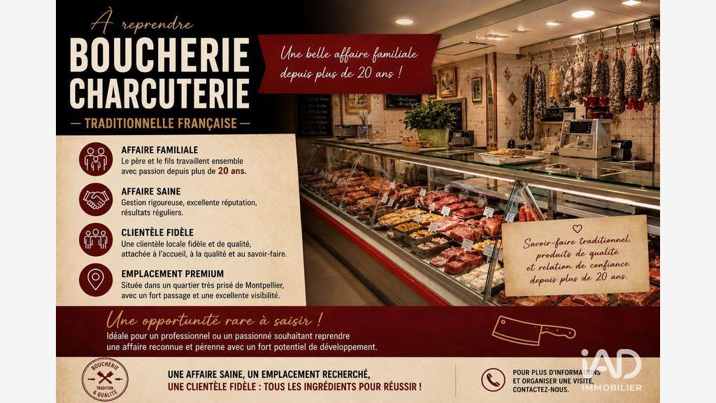 AV boucherie traiteur quartier prisé à Montpellier