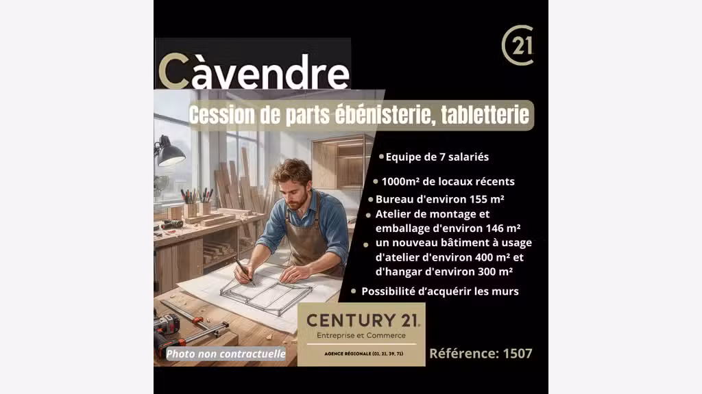 A vendre FDC ébénisterie, tabletterie à Oyonnax