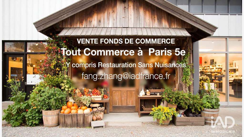 Vente fonds de commerce empl premium à Paris 75005