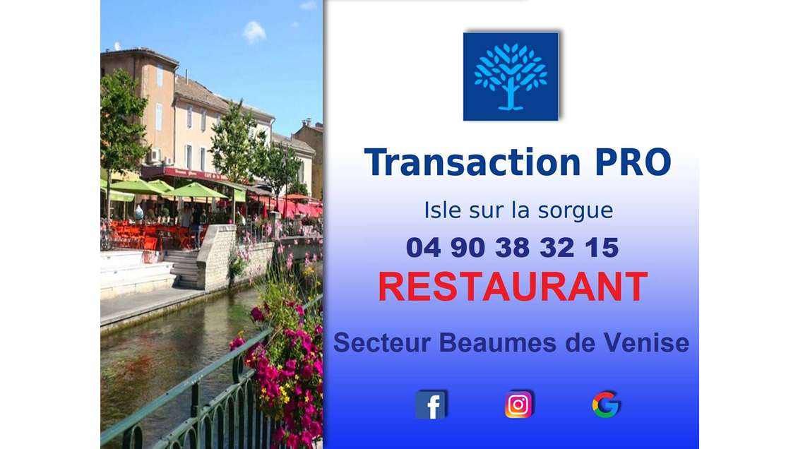 A vendre restaurant terrasse à Beaumes De Venise