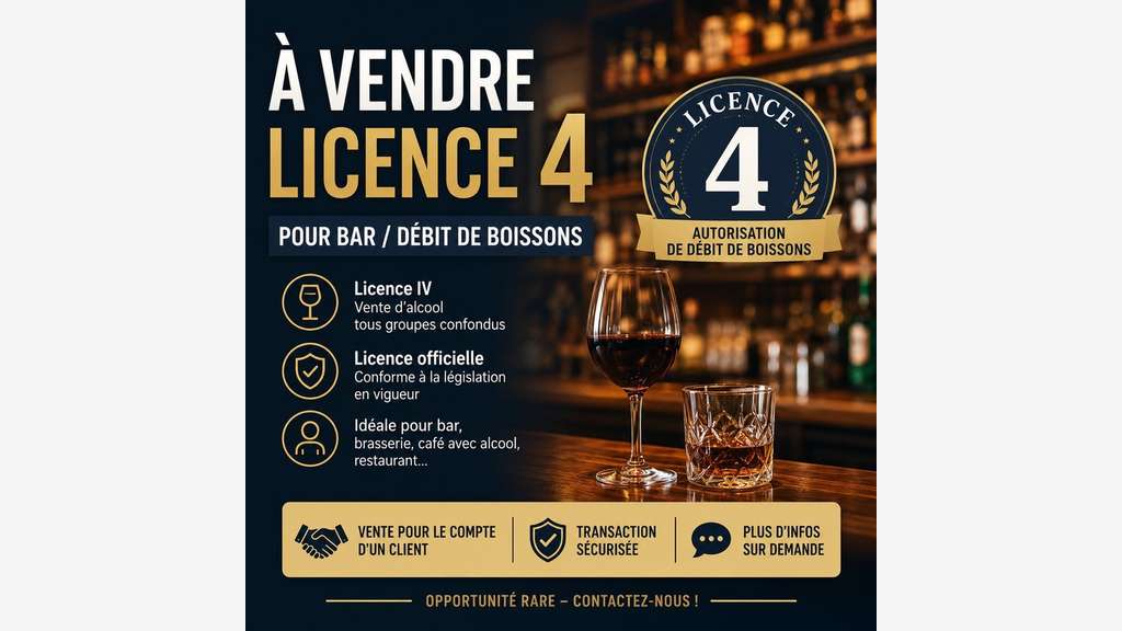 À vendre licence IV secteur Rouen