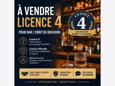 À vendre licence IV secteur Rouen