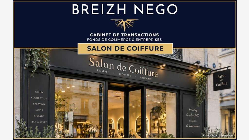 A vendre salon de coiffure village Morbihannais