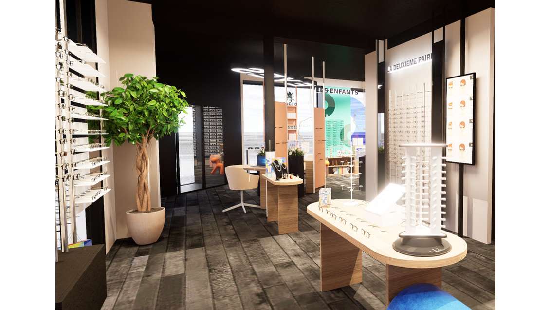 Magasin en centre commercial à Béziers avec Eyes