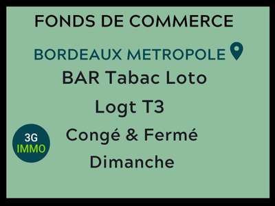 Vente Bar - Brasserie - Tabac à Bordeaux
