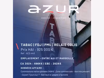 VENTE Tabac FDJ PMU en zone commerciale