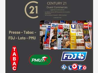 Vente FDC Tabac presse en centre ville Finistère
