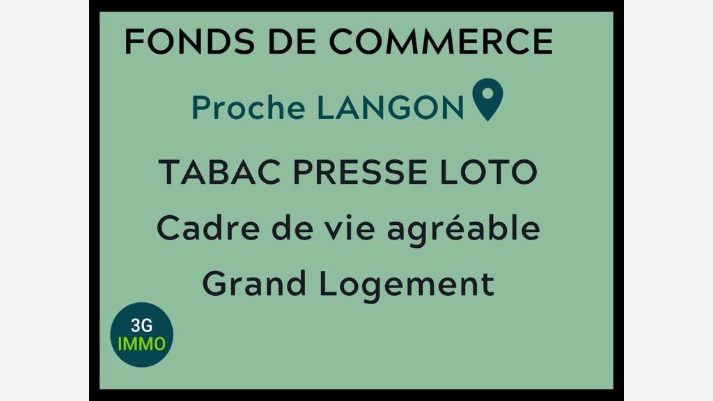 Vente Tabac Presse FDJ grand logement à Langon