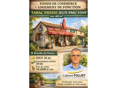 Vente Tabac - Presse - Loto à Malzéville