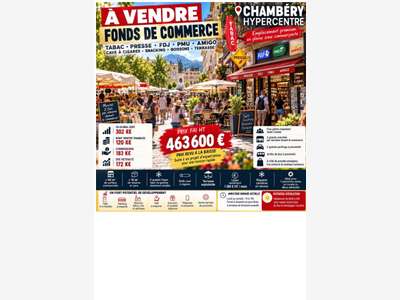 Vd tabac EBE rec. 169 k€ Chambéry hypercentre top