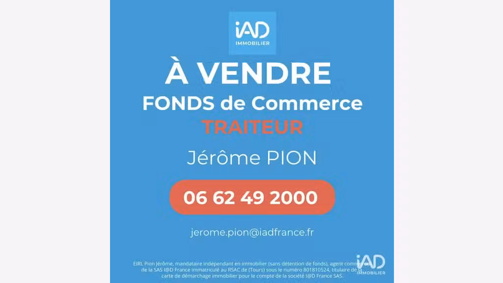 Vente FDC traiteur plats préparés à Tours