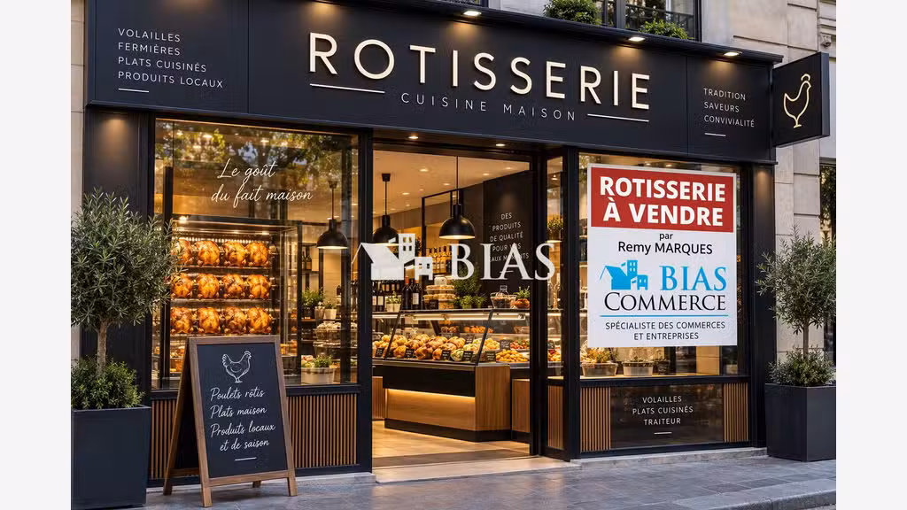 Vente rôtisserie traiteur épicerie terrasse Paris