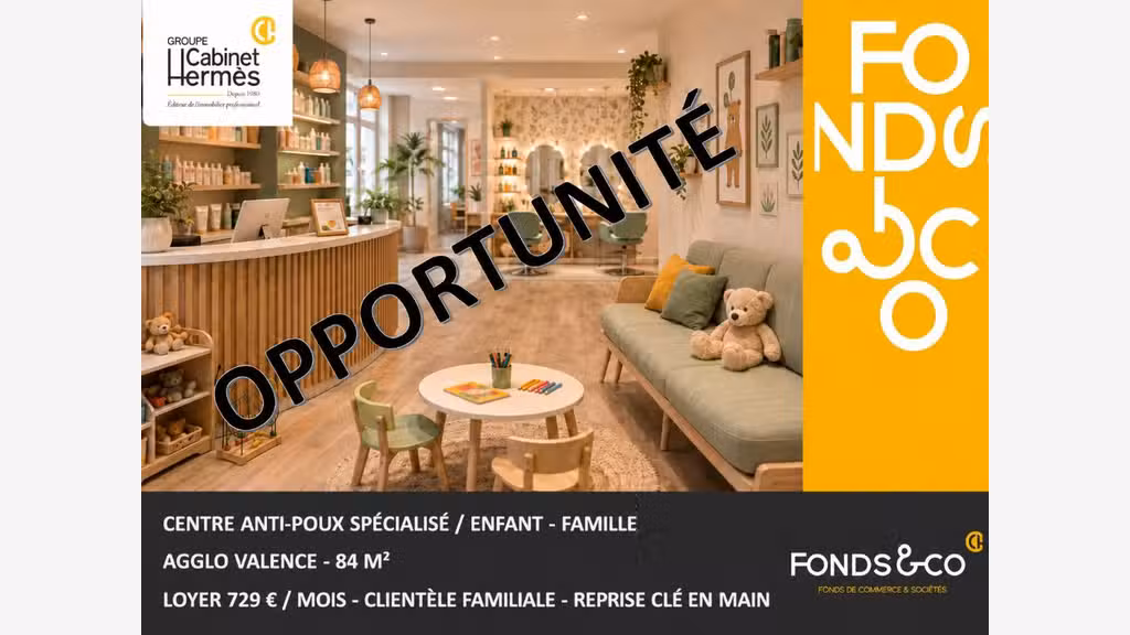 Vente centre spécialisé soin capillaire à Valence