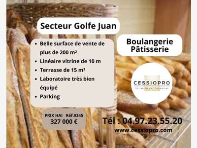 A vendre boulangerie-pâtisserie parking Golfe Juan
