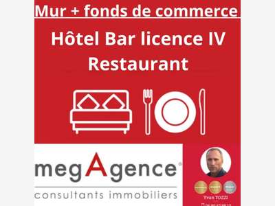 Vente hôtel-Bar-Restaurant Mur + fonds aux Sables 