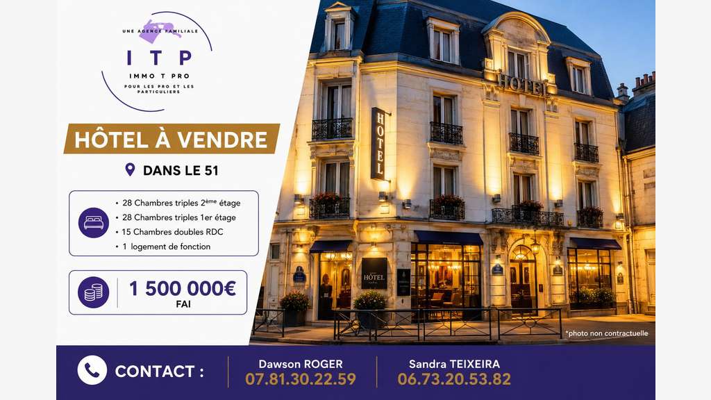 Magnifique hôtel business dans la péripherie Reims