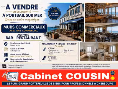 Vente hôtel bureau 3 *** dans la Manche