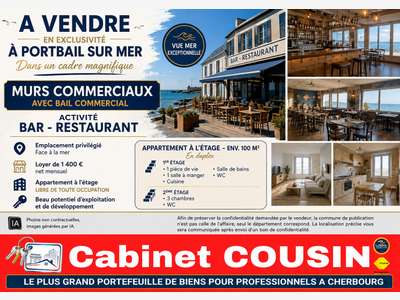 Vente hôtel bureau 3 *** dans la Manche