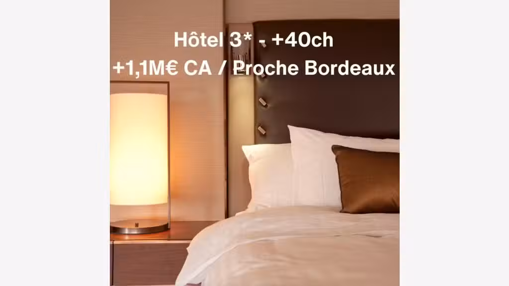 AV Fonds de commerce / Hôtel 3* / 1,2M€ CA