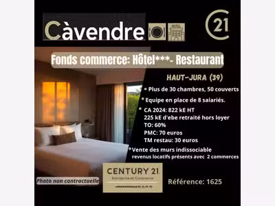 Vente hôtel de gestion plus de 30 n° Haut Jura