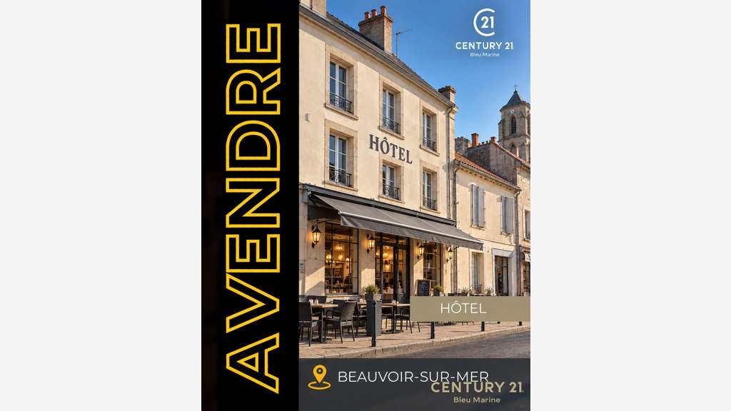 Vente hôtel restaurant à Beauvoir-sur-Mer