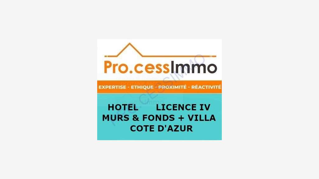 Vente hôtel + villa emplacement premium dept Var