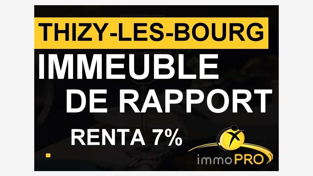 Vente logements locatifs et commerces à Thizy