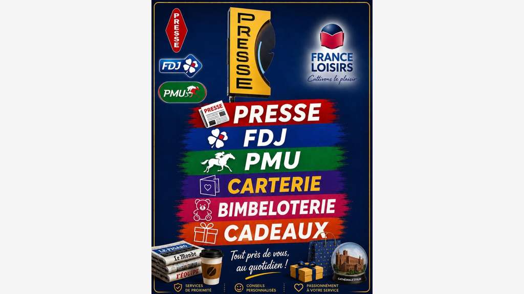 FDC librairie presse FDJ forte visibilité à Albi