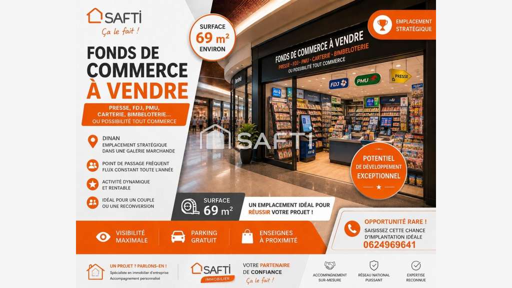 Vente FDC presse FDJ PMU galerie marchande Dinan