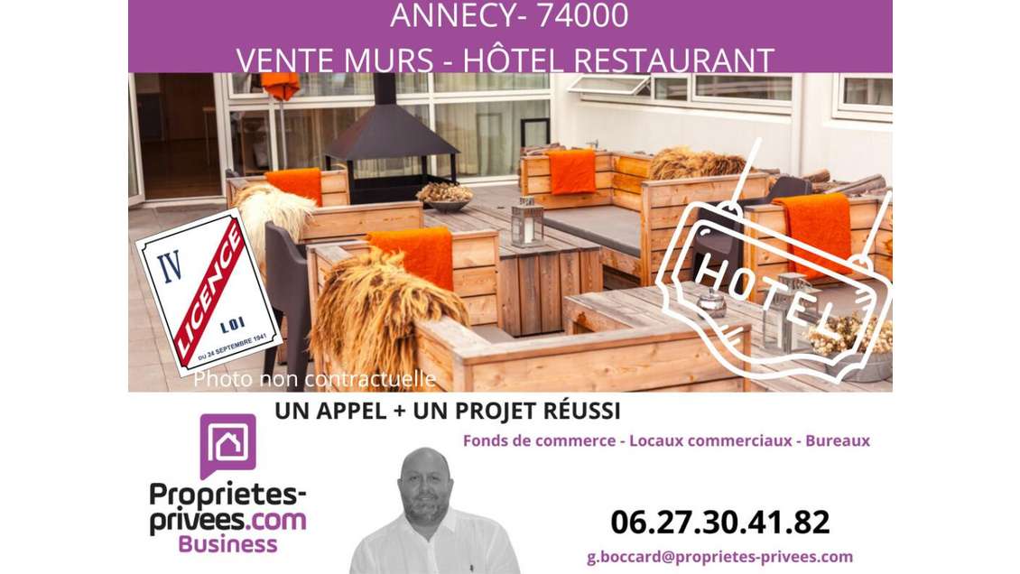 AV murs commerciaux loués hôtel secteur Annecy