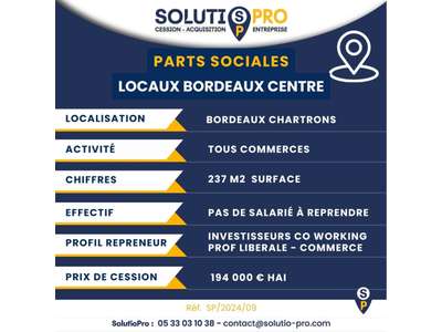 Vente Divers Commerces à Bordeaux