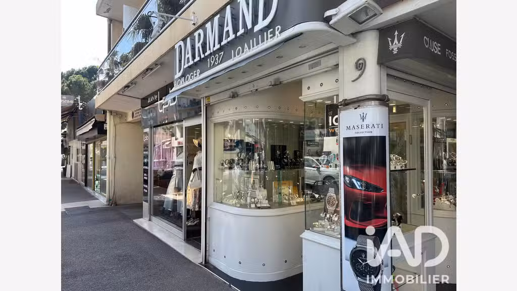 Vente FDC bijouterie horlogerie à Juan les Pins