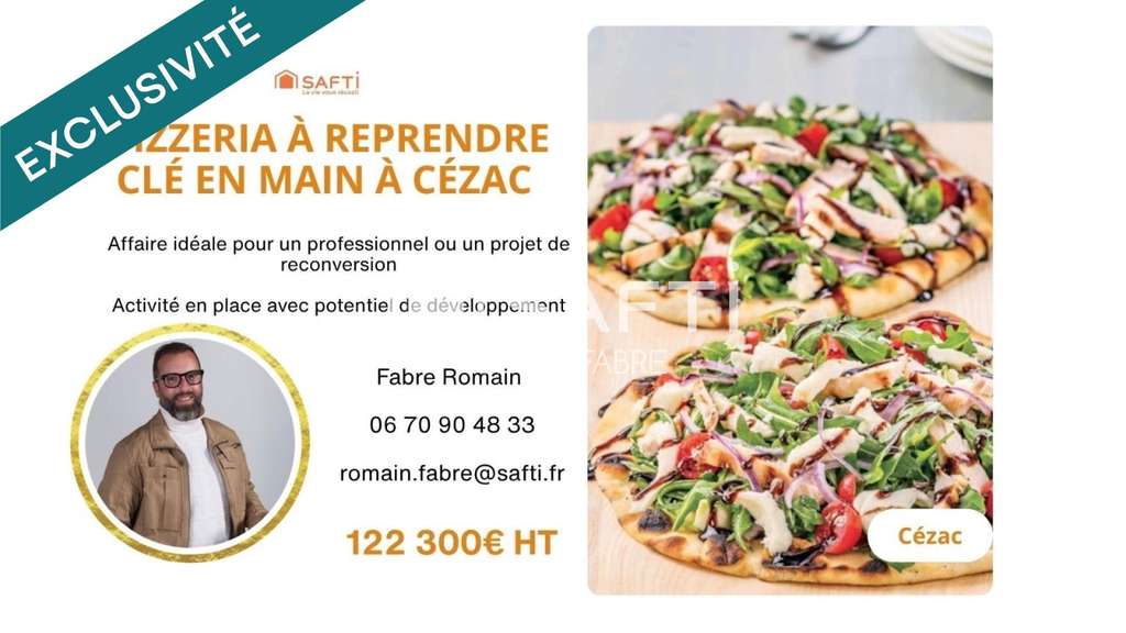 A vendre établissement clé en main 36m² à Cézac