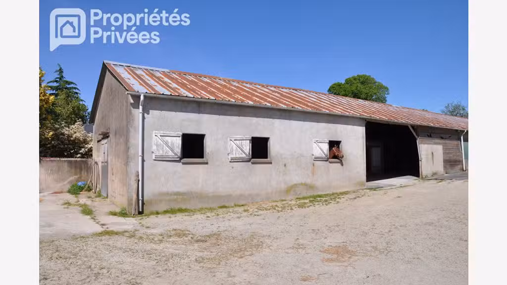 Vente centre équestre 7 hectares hangar en Mayenne