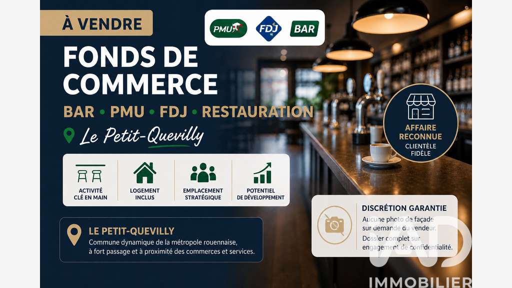 Vente bar PMU FDJ au Petit-Quevilly